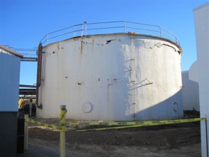 a wastewater treatment tank